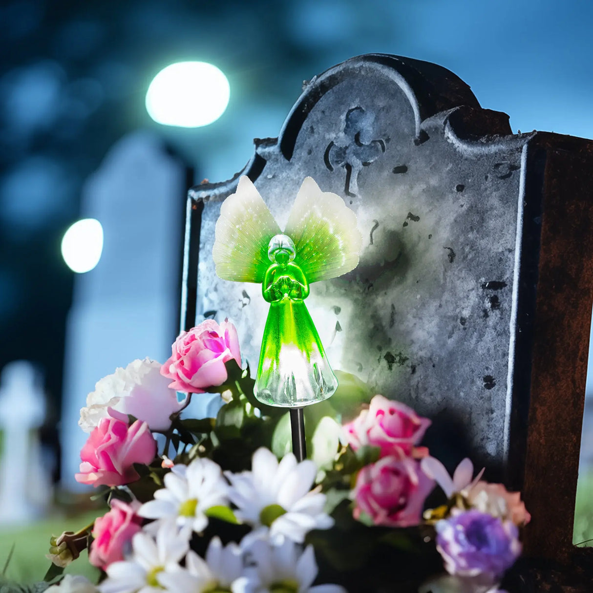 Angel Solar Garden Stake Crosslight