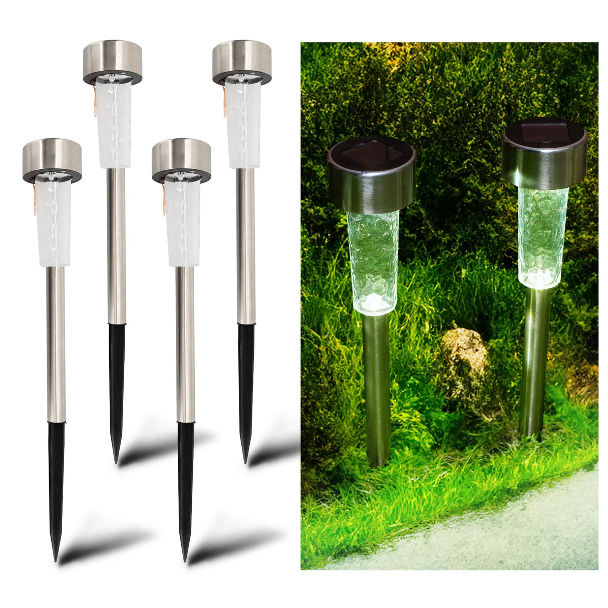 Solar Pathway Lights (Steel) ShopFGI