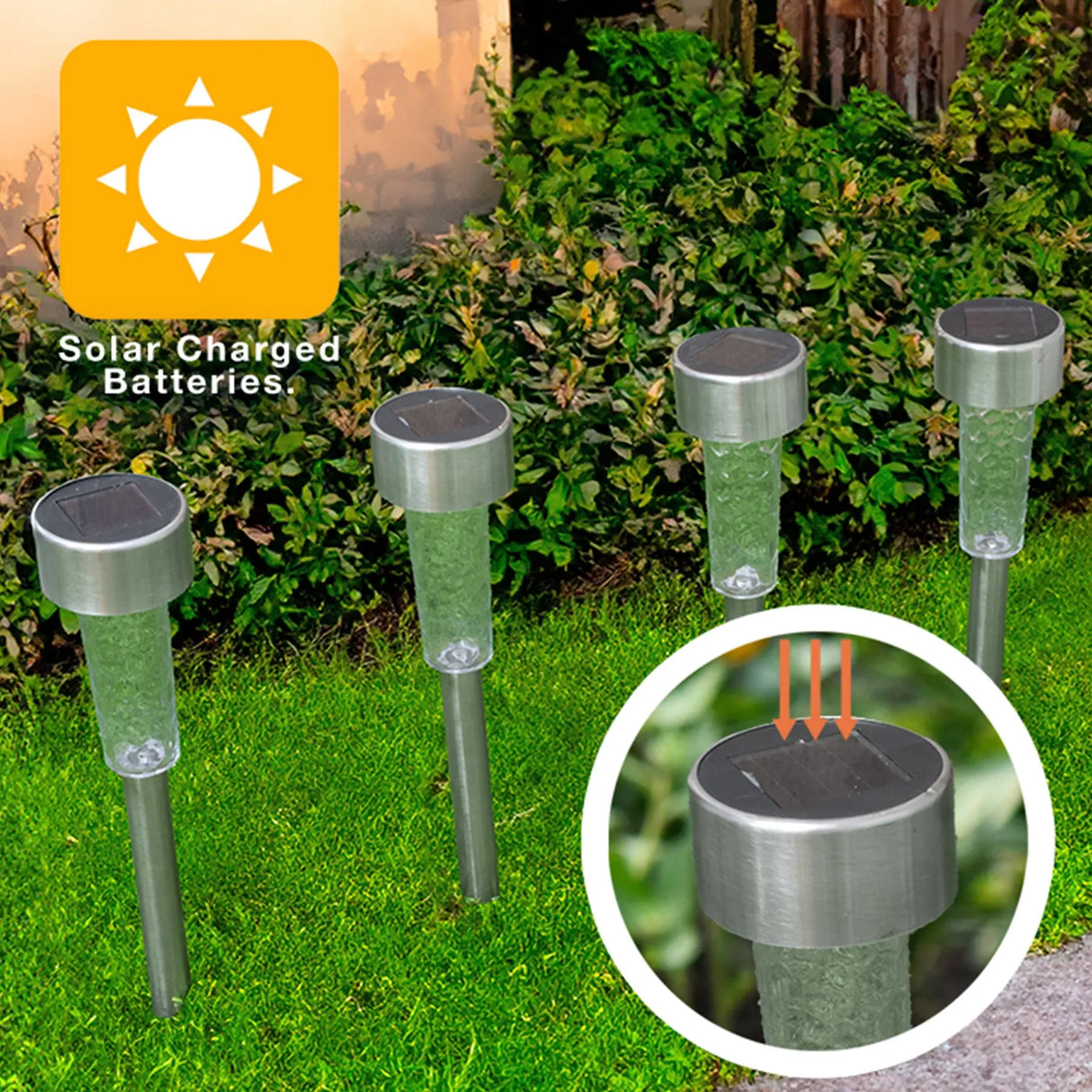Solar Pathway Lights (Steel) ShopFGI