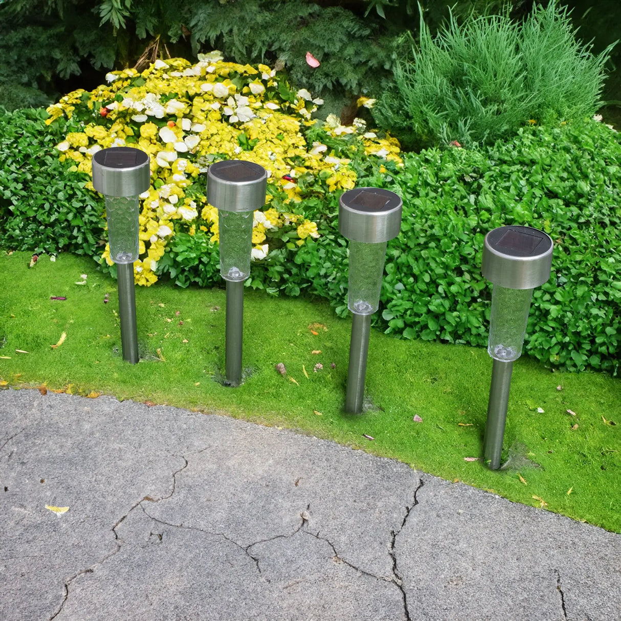 Solar Pathway Lights (Steel) ShopFGI