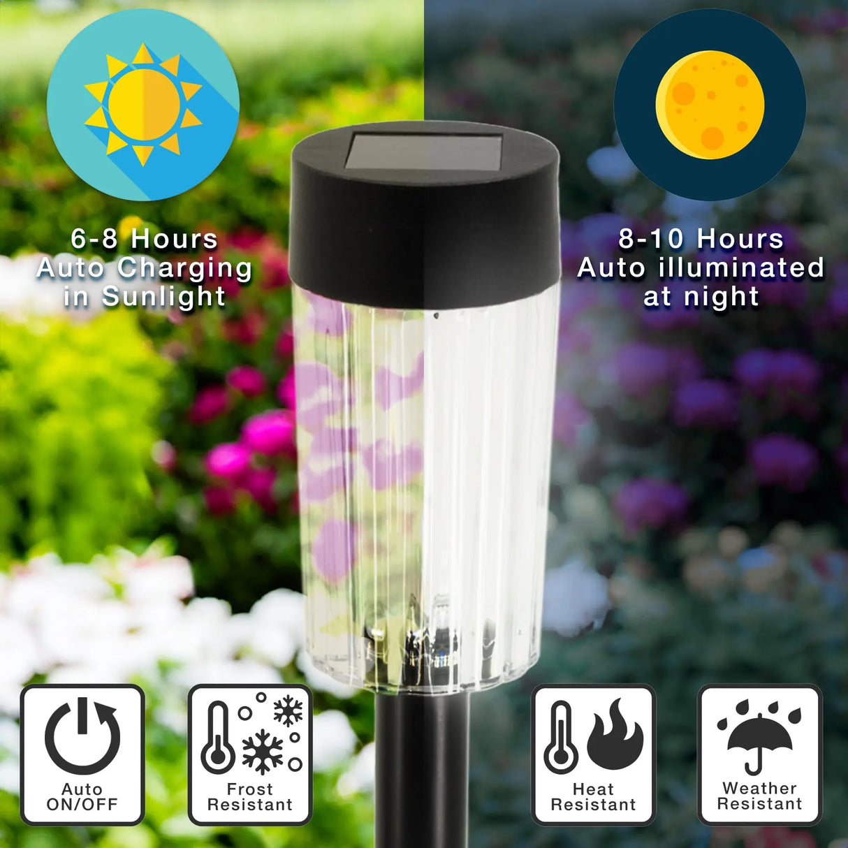 Harley Solar Pathway Lights (Black) Crosslight