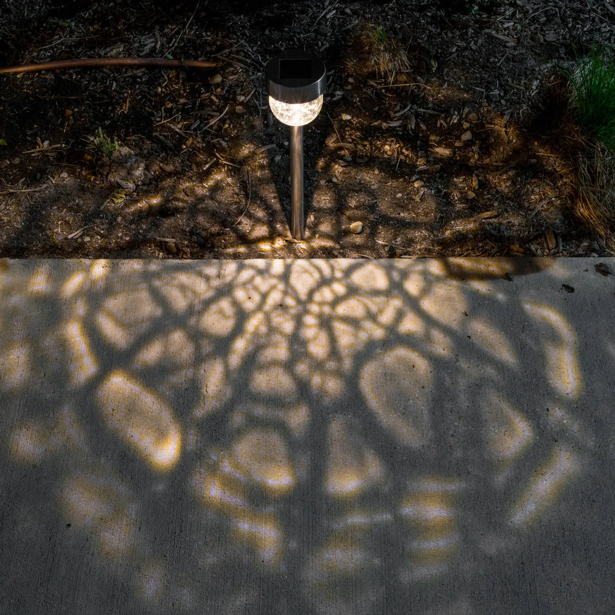 Hanging Crackle Ball Solar Pathway Light, Set of 4 ShopFGI