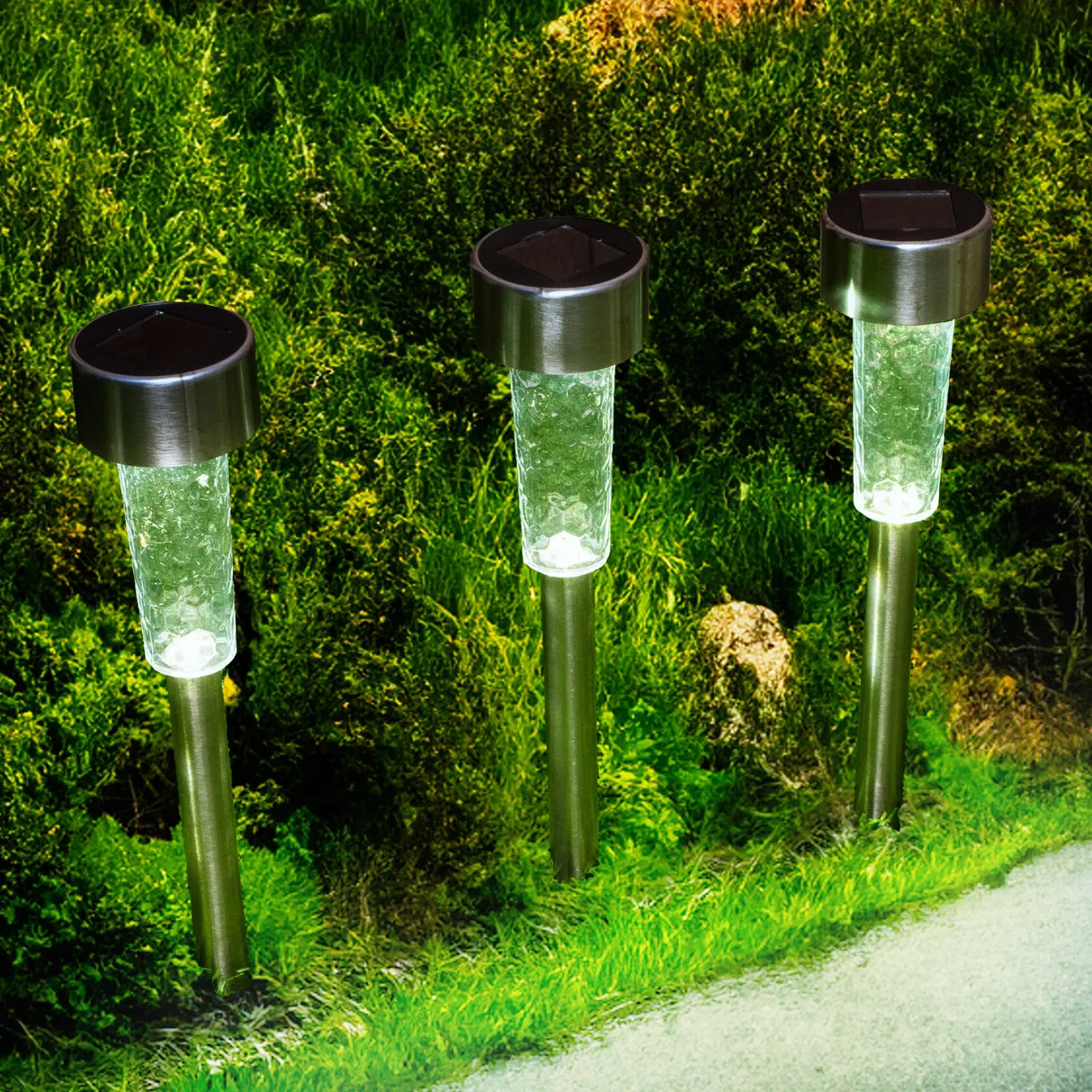 Solar Pathway Lights (Steel) ShopFGI