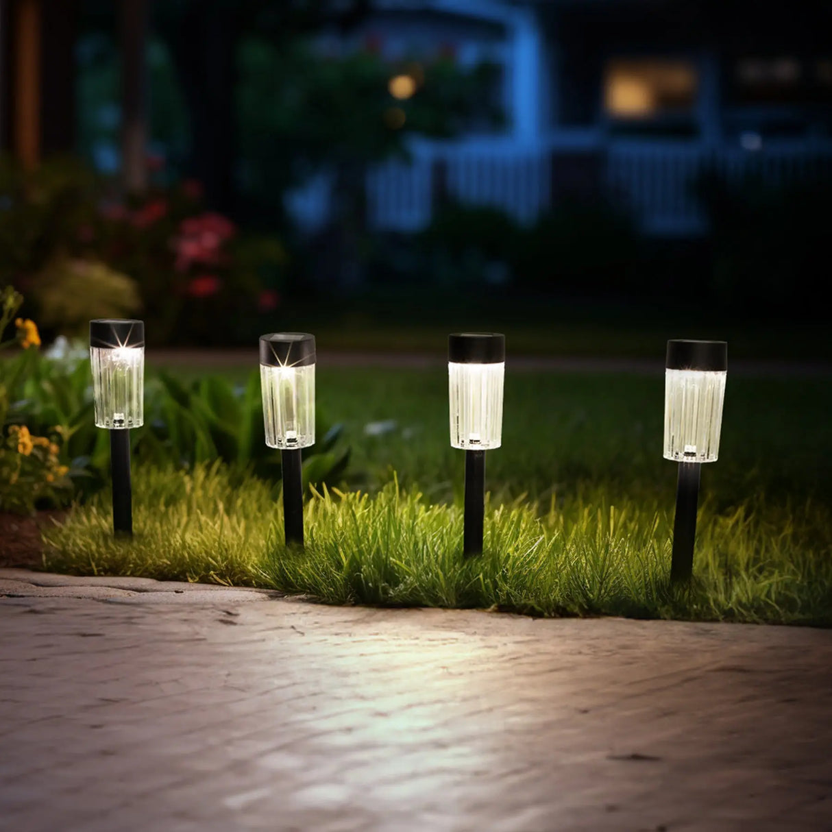Harley Solar Pathway Lights (Black) Crosslight