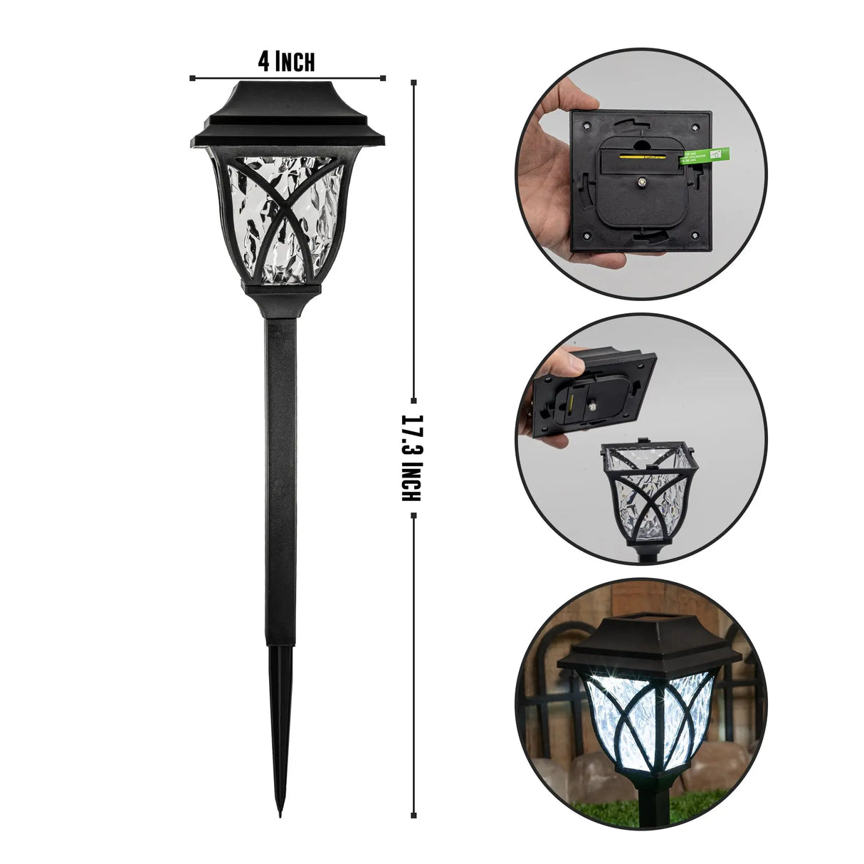Collin Solar Pathway Lights, Set of 4 ShopFGI