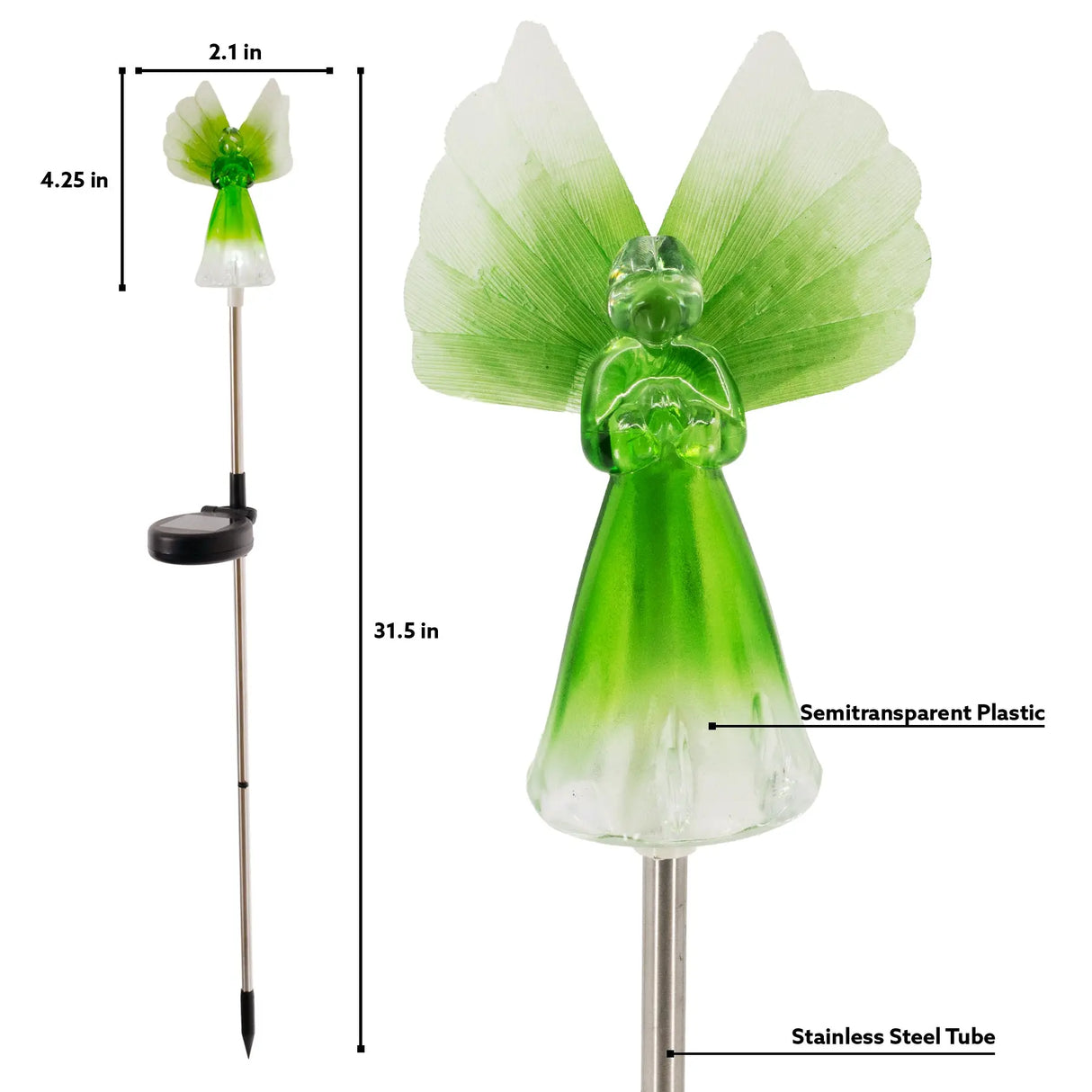 Angel Solar Garden Stake Crosslight
