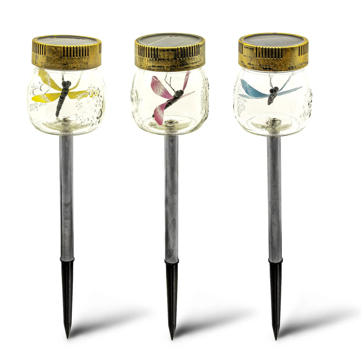 Dragonfly Jar Solar Pathway Light, Set of 3 ShopFGI