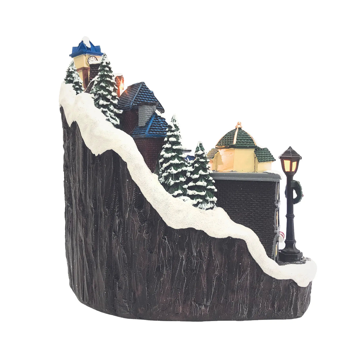 Animated Village with Train & Santa fgsquarevillage