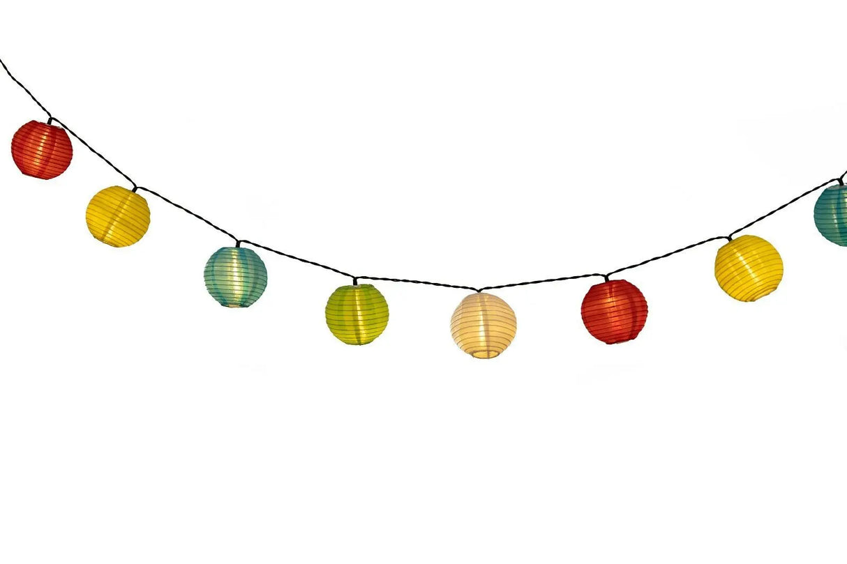 Solar Paper Lantern String Light Crosslight