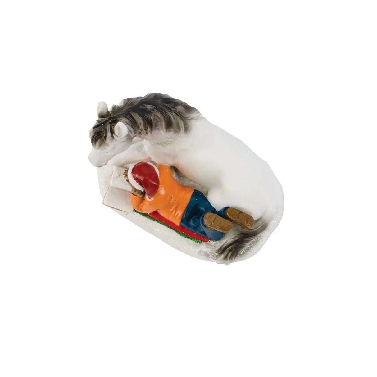 Boy reading with Horse fgsquarevillage