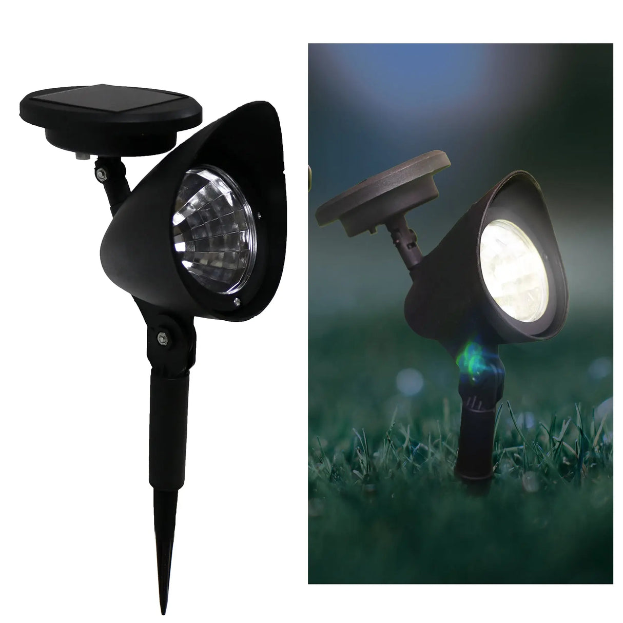Solar Spotlight, Set of 1 (Black) ShopFGI