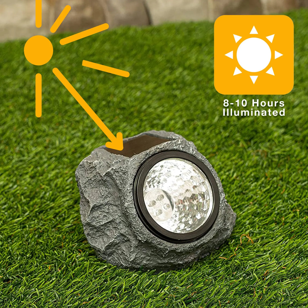Solar LED Rock Spotlight, Set of 2 ShopFGI