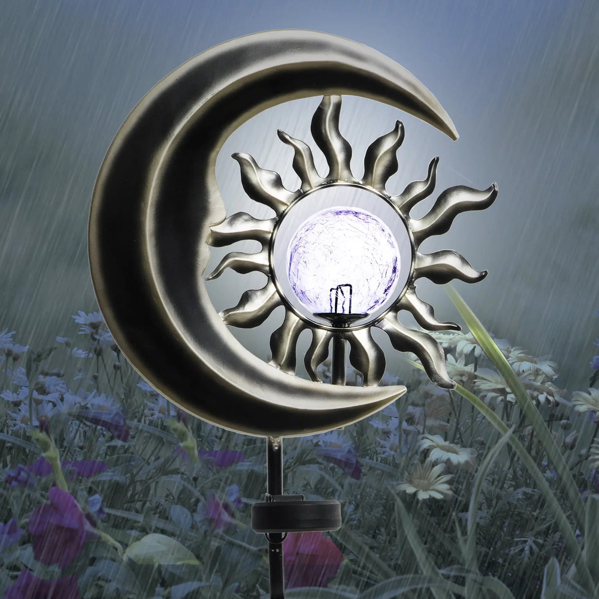 Sun & Moon Solar Garden Stake 42" ShopFGI