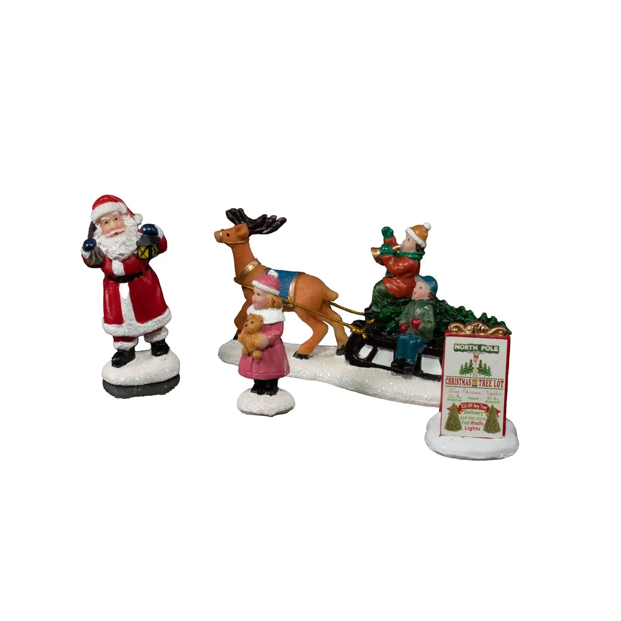 North Pole Tree Lot - 4 Piece fgsquarevillage