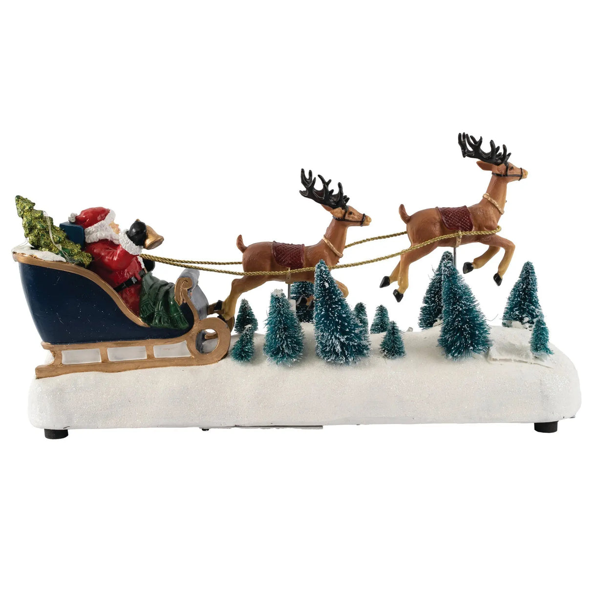 Santa in Sleigh with Reindeer fgsquarevillage