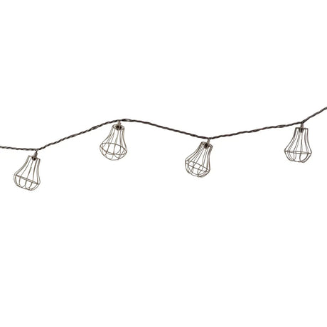 Solar Metal Cage String Lights Crosslight