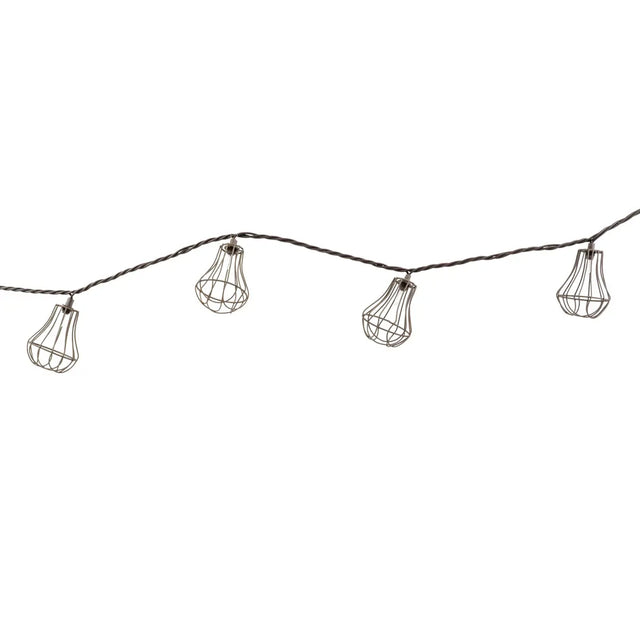 Solar Metal Cage String Lights Crosslight