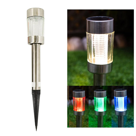 Metal Solar Pathway Lights Multi Color
