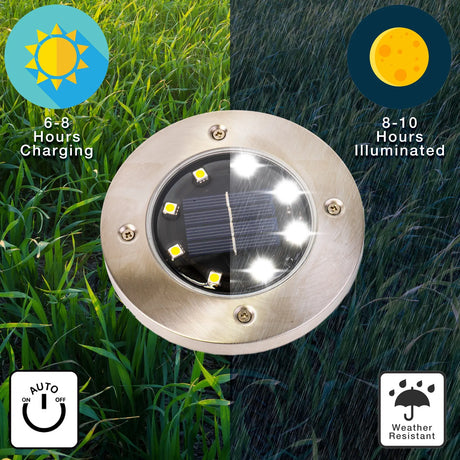 Disk Solar Pathway Light, Set of 2 ShopFGI