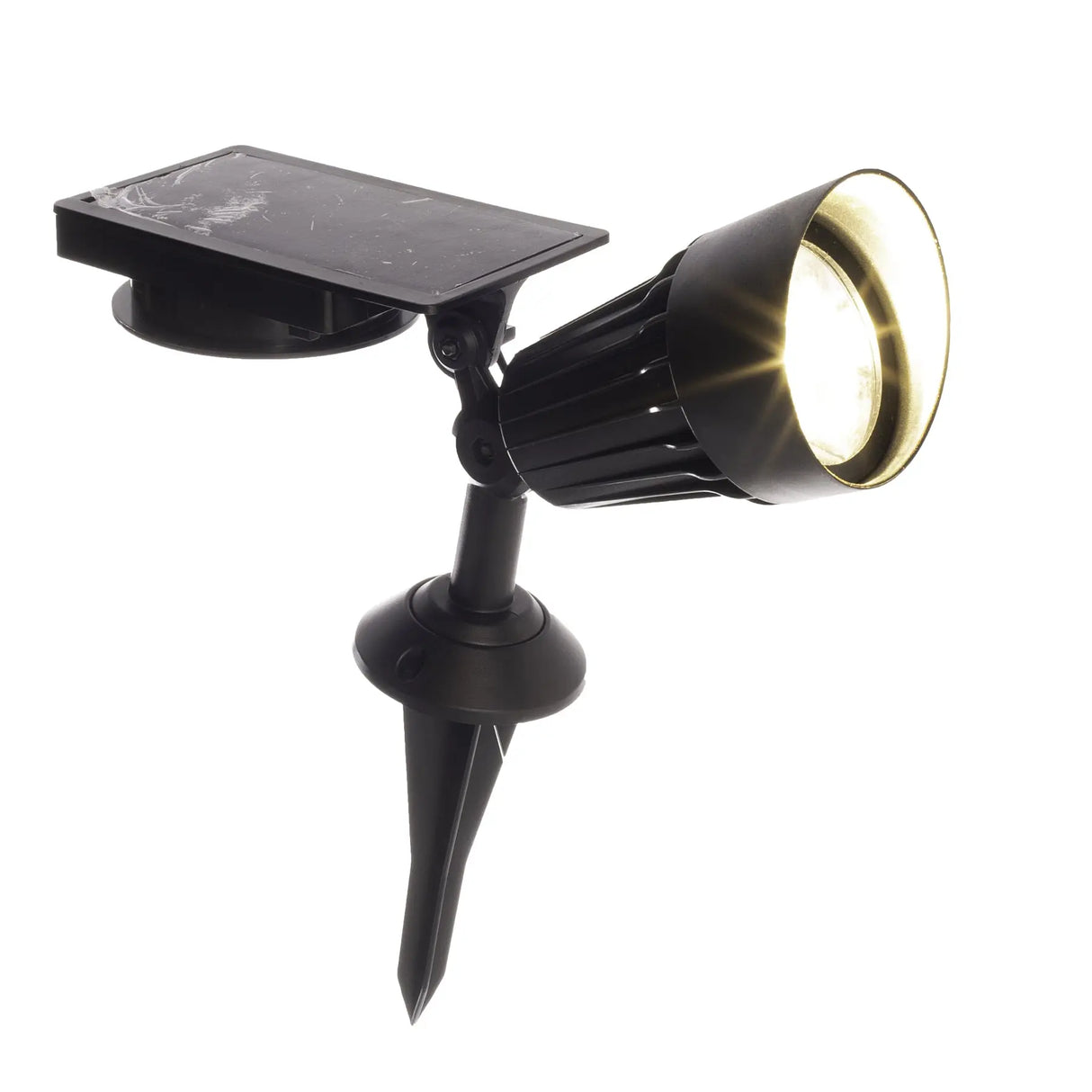 Outdoor Solar Spotlight 50 Lumens, Set of 1 (Black) Crosslight