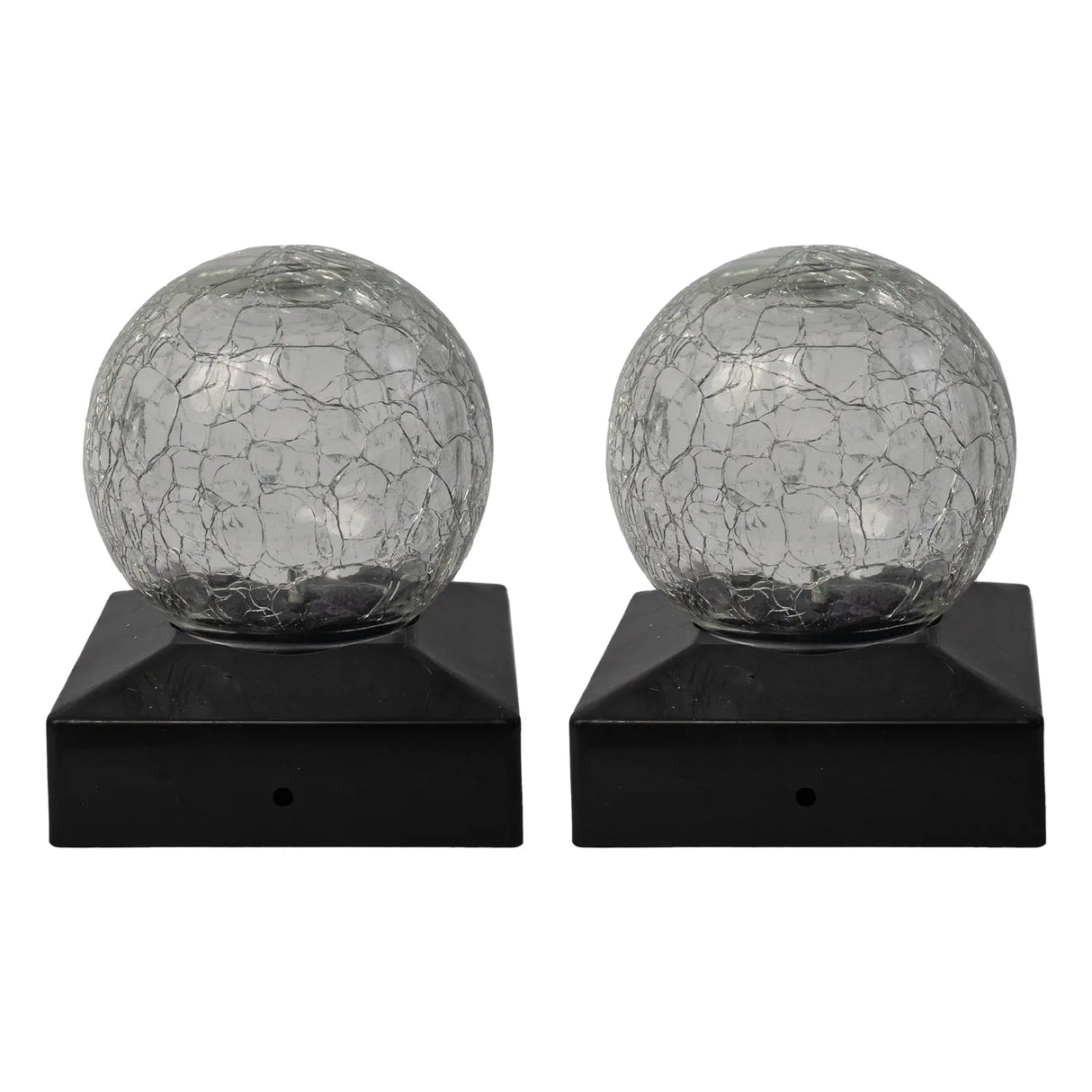 Crackle Ball Solar Post Cap, Set of 2 ShopFGI