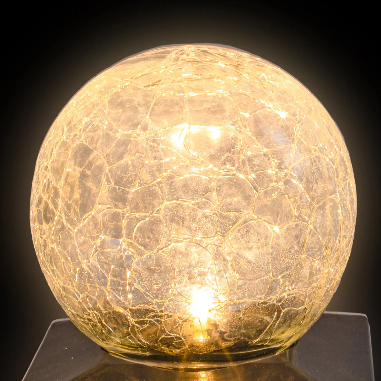 Crackle Ball Solar Post Cap, Set of 2 ShopFGI