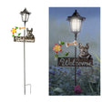 French Bulldog Welcome Sign Solar Garden Stake ShopFGI