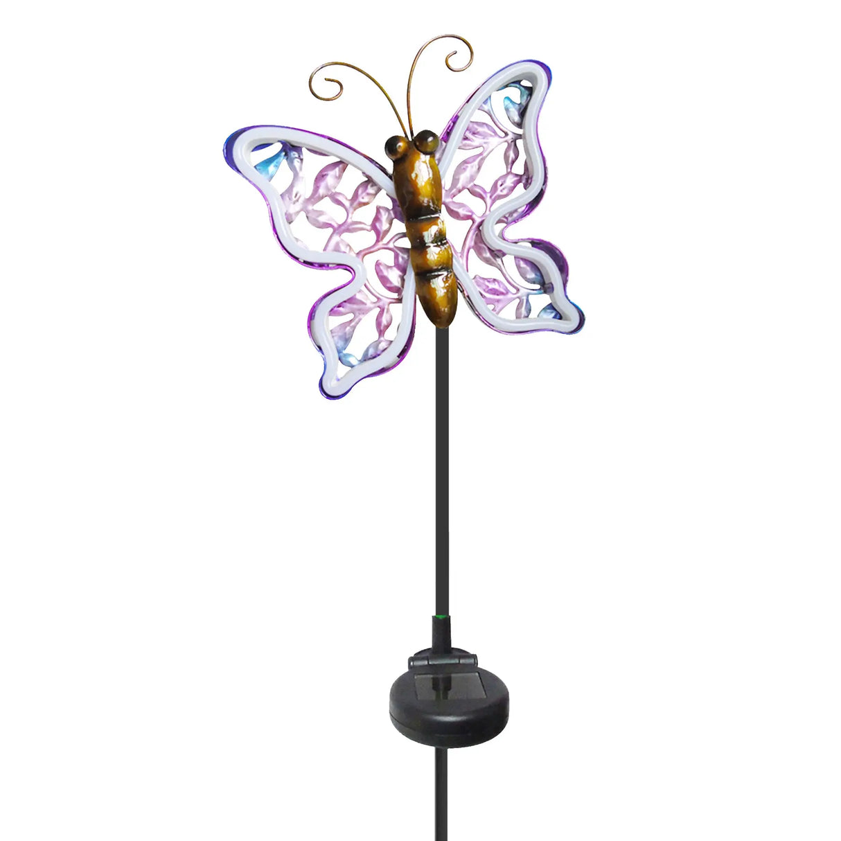 Neon Butterfly Solar Stake Light ShopFGI