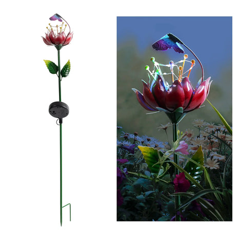 Flower and Butterfly Solar Garden Stake ShopFGI