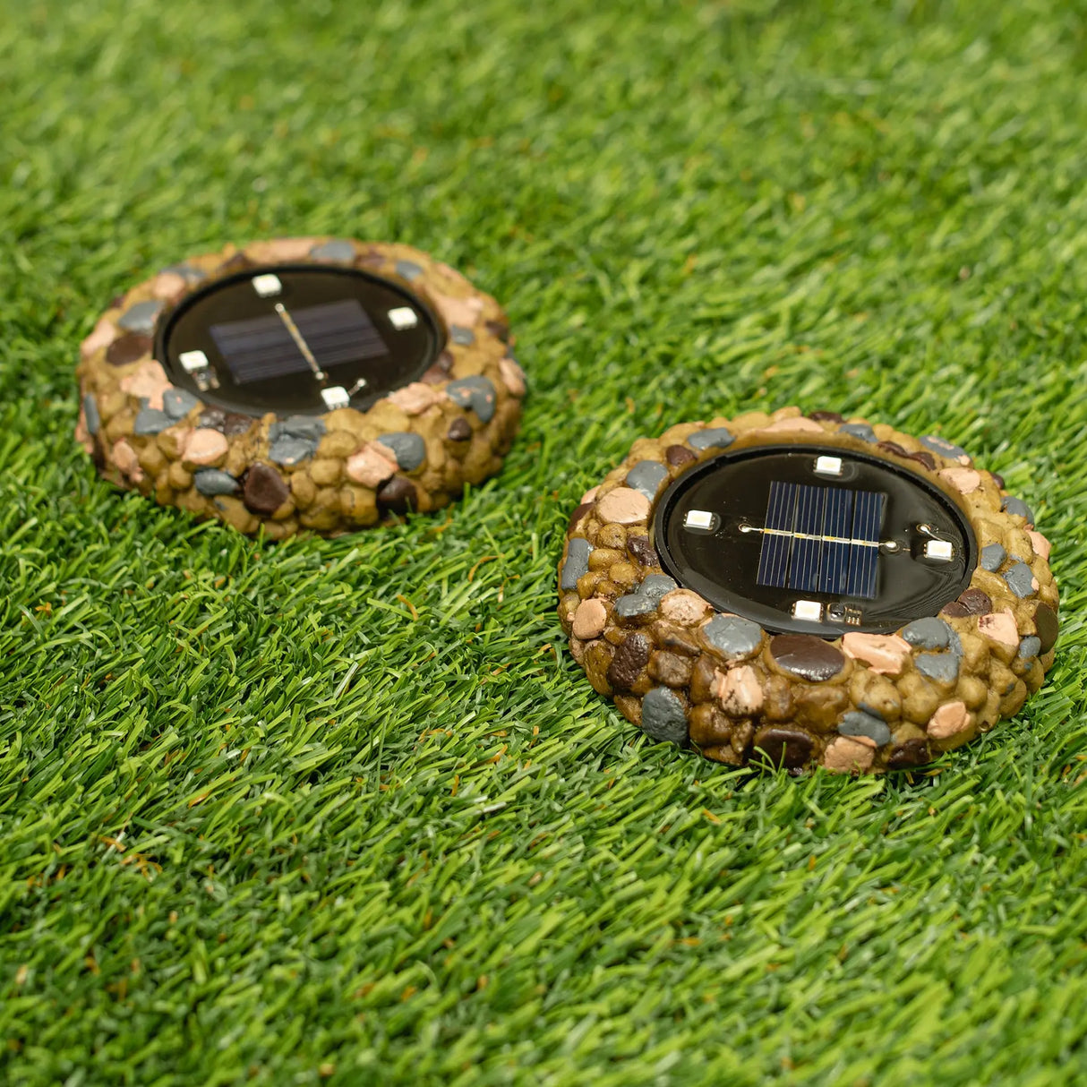 Solar LED Rock Driveway Markers, Set of 2 ShopFGI