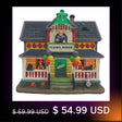 LED Clown Porcelain  House fgsquarevillage