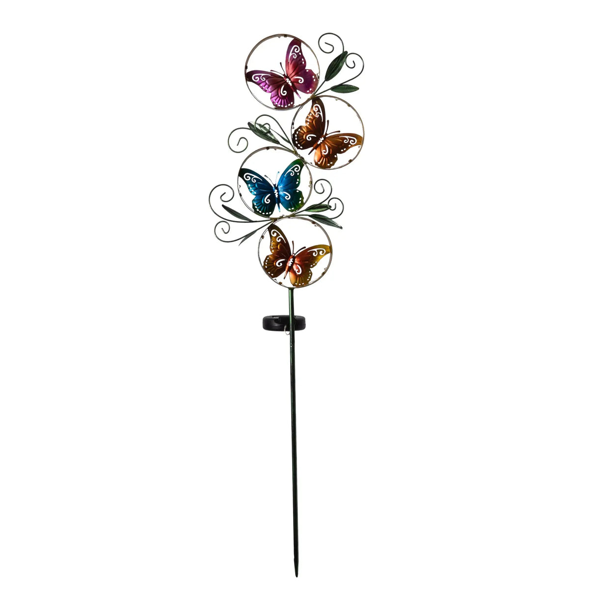 Metal Butterfly Solar Garden Stake Crosslight