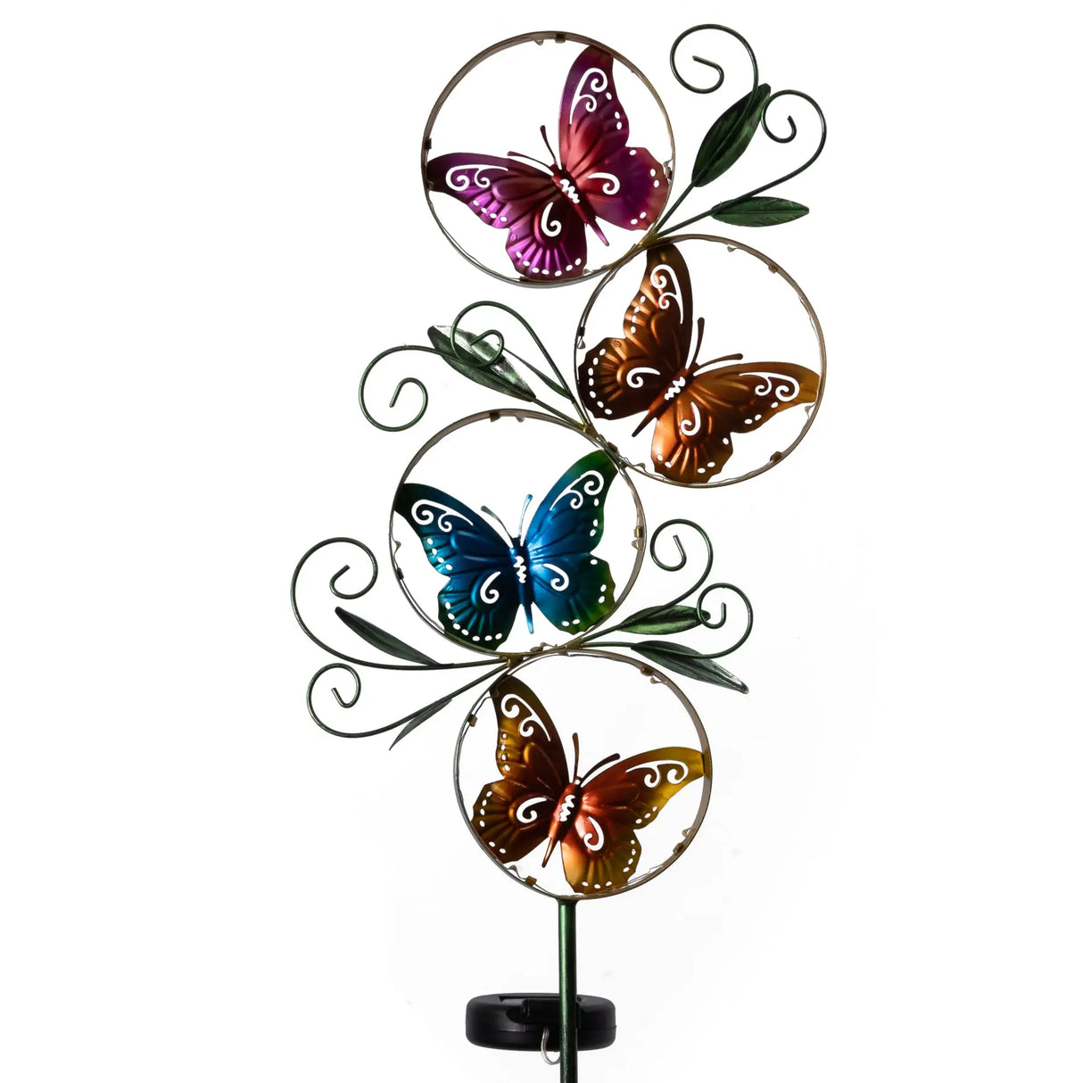 Metal Butterfly Solar Garden Stake Crosslight