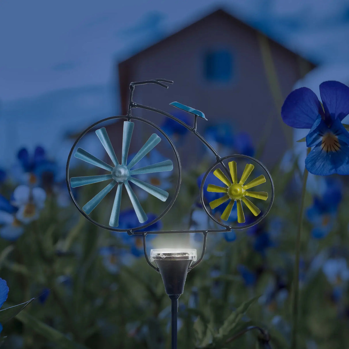Tractor and Bike Solar Garden Stake ShopFGI