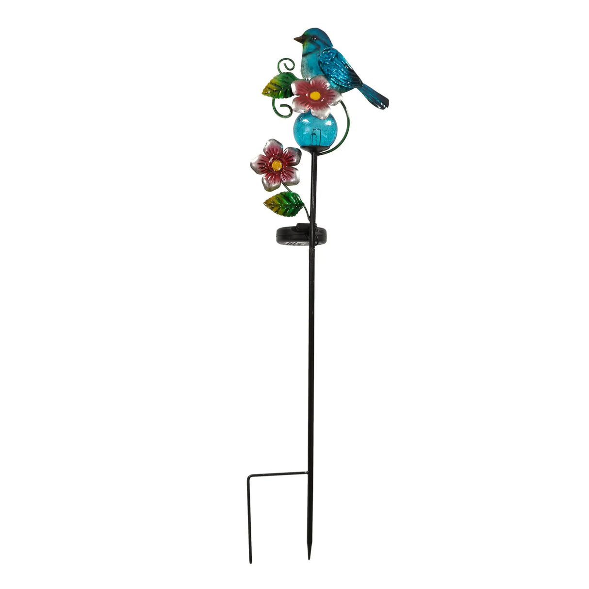 Cardinal and Blue Jay Solar Garden Stake Crosslight