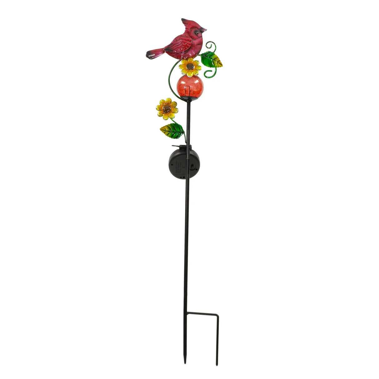 Cardinal and Blue Jay Solar Garden Stake Crosslight