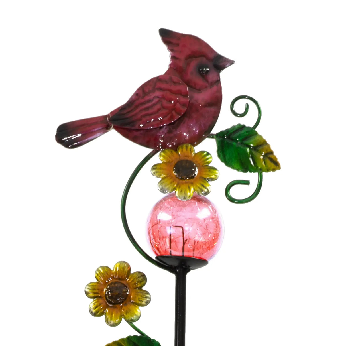 Cardinal and Blue Jay Solar Garden Stake Crosslight