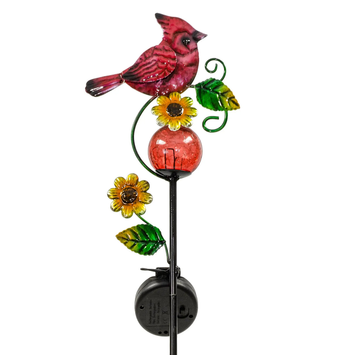 Cardinal and Blue Jay Solar Garden Stake Crosslight