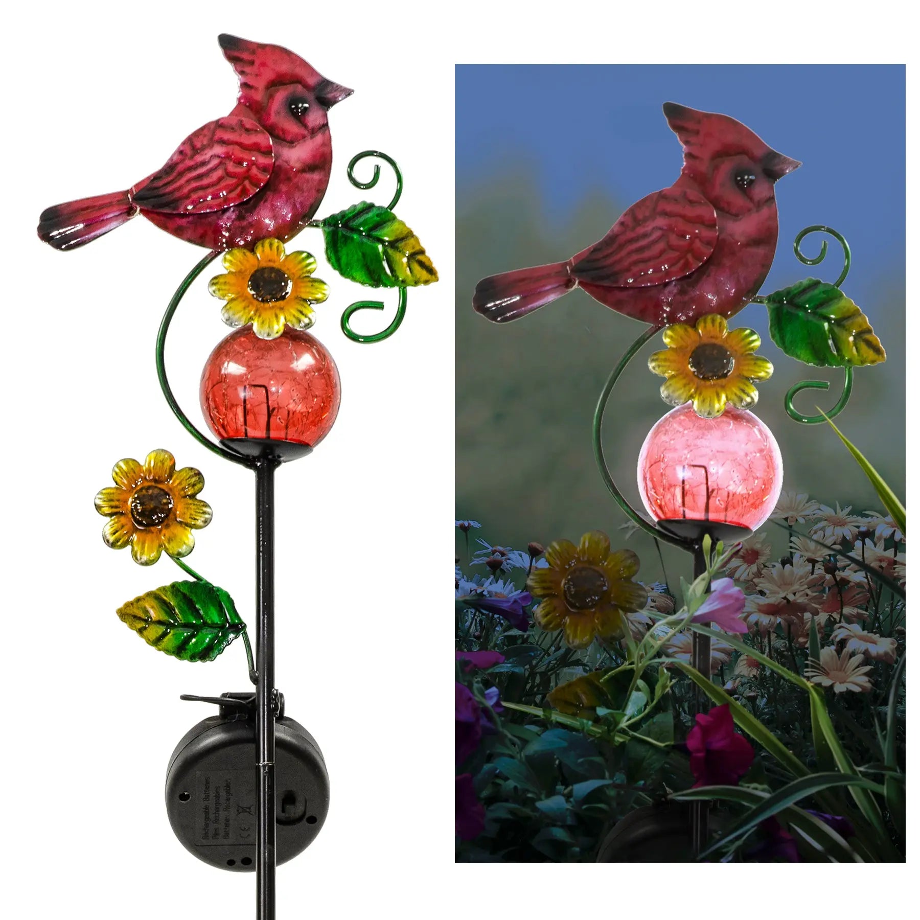Buy Solar Cardinal and Blue Jay Garden Stake Online | ShopFGI