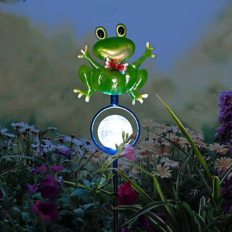 Frog Solar Garden Stake ShopFGI