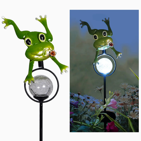 Frog Solar Garden Stake ShopFGI