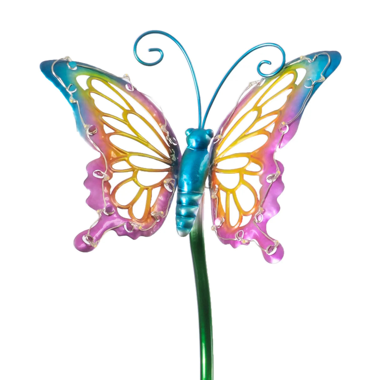 Kinetic Butterfly Solar Garden Stake Crosslight