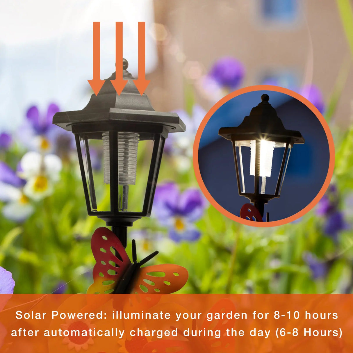 Watering Can and Dog Welcome Sign Solar Garden Stake Crosslight