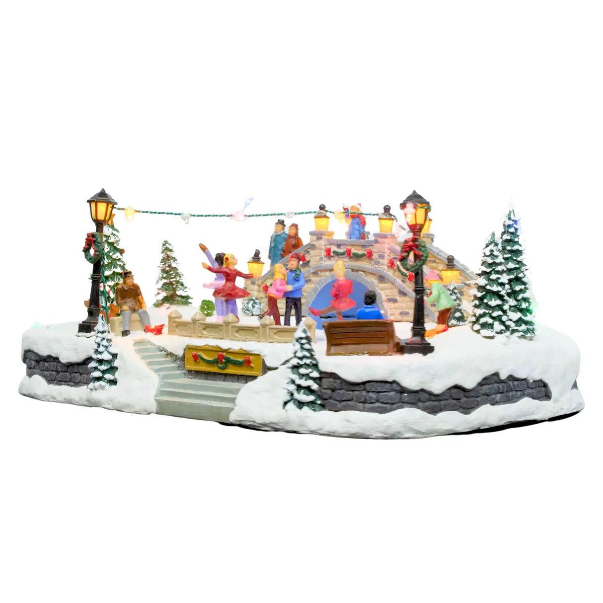 Animated Light up Ice Skating Rink fgsquarevillage