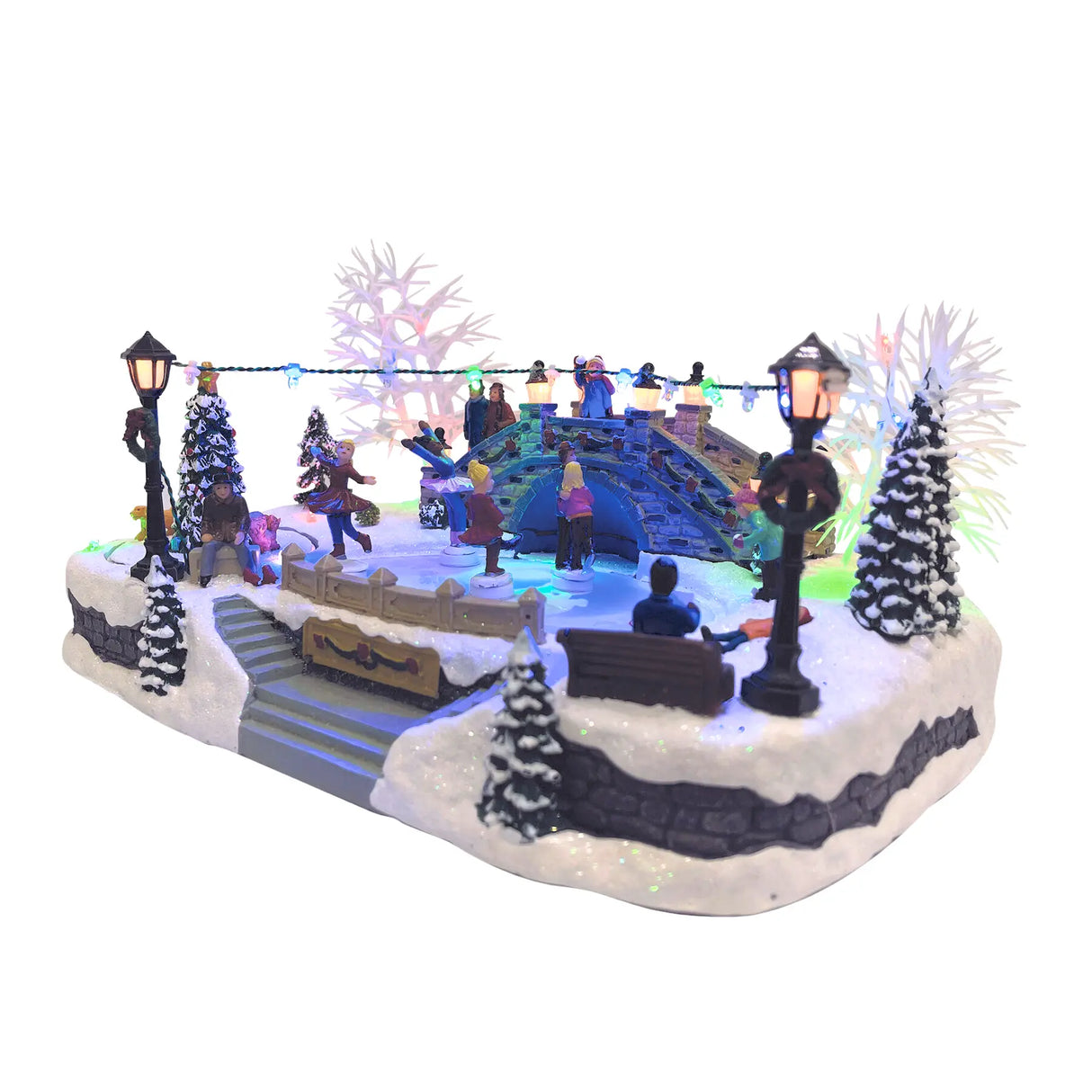 Animated Light up Ice Skating Rink fgsquarevillage