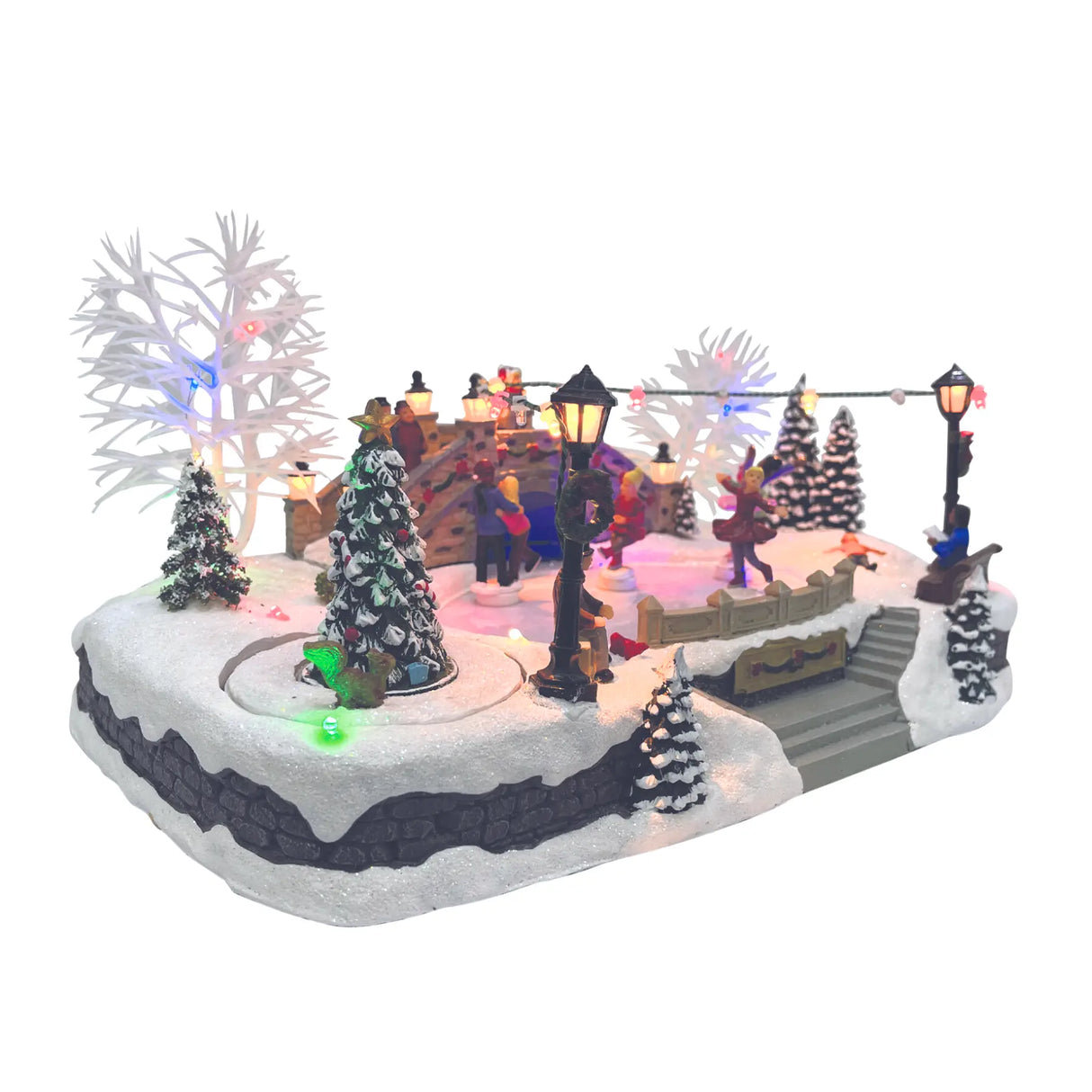 Animated Light up Ice Skating Rink fgsquarevillage