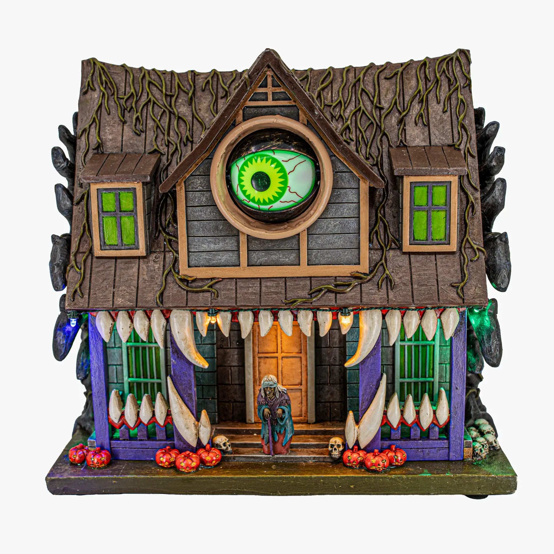 Cycloptic Manor Animated Halloween Village - ShopFGI