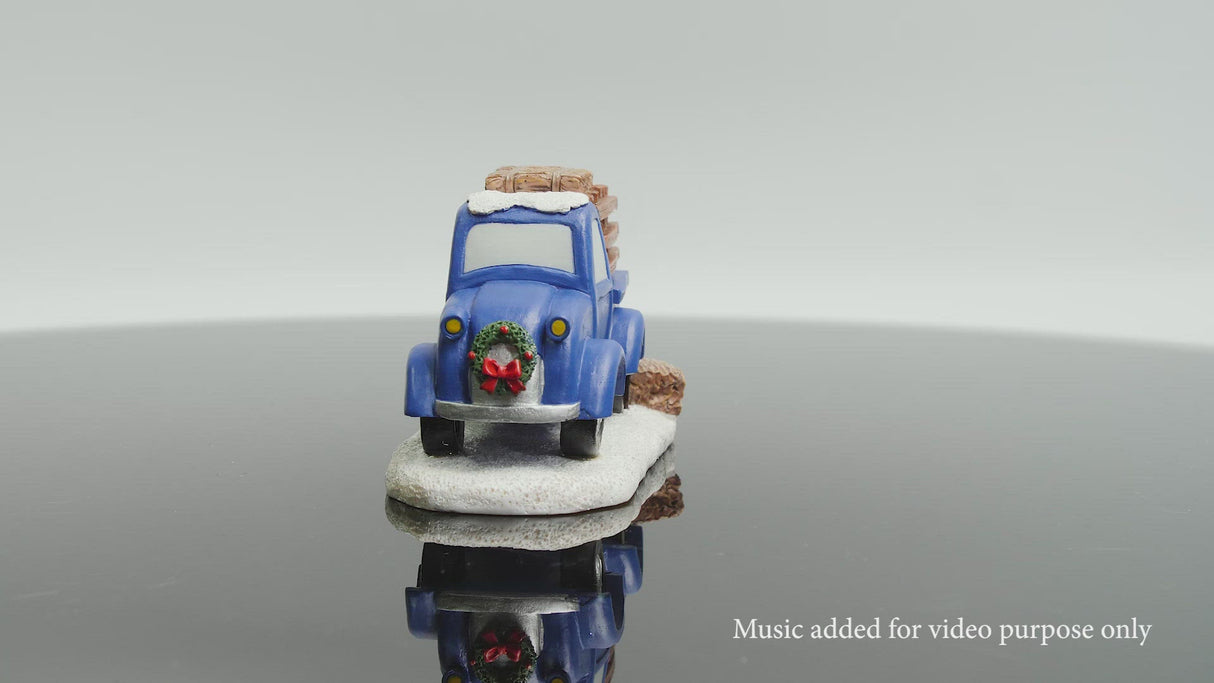 Blue Holiday Truck