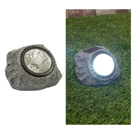 Solar LED Rock Spotlight, Set of 2 ShopFGI