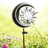 Sun & Moon Solar Garden Stake 42"